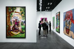 [Genesis Tramaine][0] and Phyllis Stephens, [<a href='/art-galleries/almine-rech-gallery/' target='_blank'>Almine Rech</a>][1], The Armory Show, New York (9–12 September 2021). Courtesy Ocula. Photo: Charles Roussel.  


[0]: https://ocula.com/artists/genesis-tramaine/
[1]: https://ocula.com/art-galleries/almine-rech-gallery/